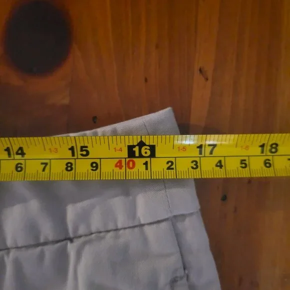 OVS Classic Tailored Fit Cotton Twill Shorts - Tan - Size 12 (Euro Size 44) - Picture 6 of 10